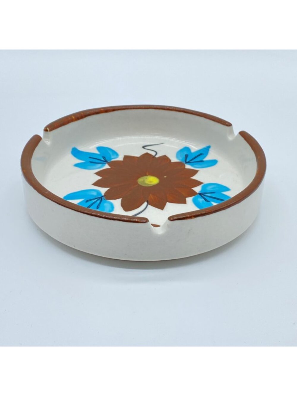 Vintage  Otagiri Japan Ashtray Flower Ceramic Japan 70s Mid Century Pottery